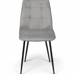 Lot de 4 chaises grises pour salle à manger