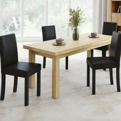Lot de 4 chaises noires design