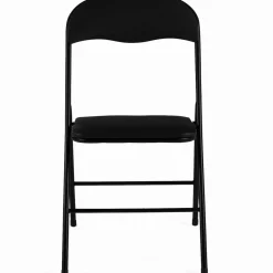 Lot de 6 chaises noires pliables d’intérieur