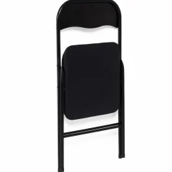 Lot de 4 chaises noires pliantes d’intérieur