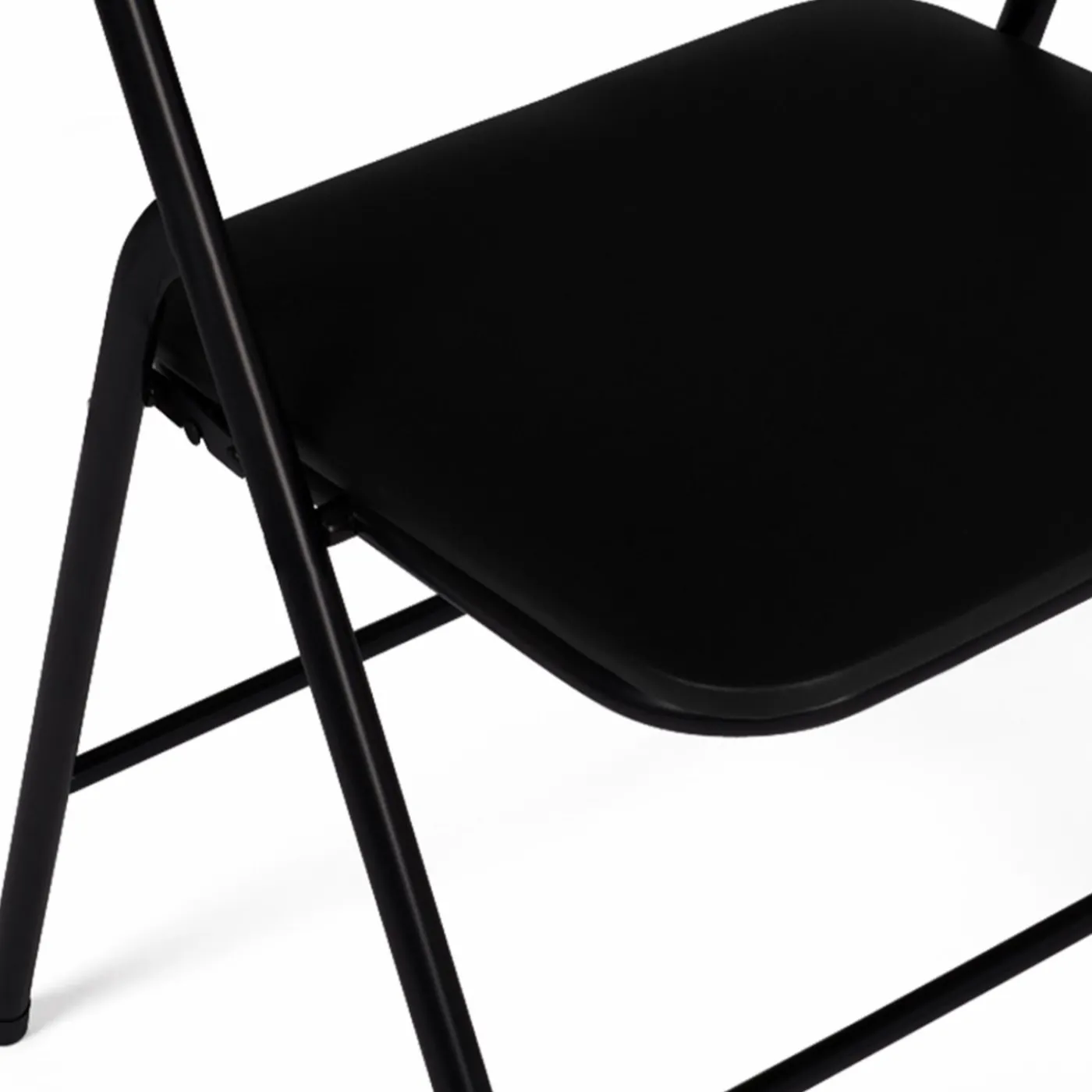 Lot de 4 chaises noires pliantes d’intérieur