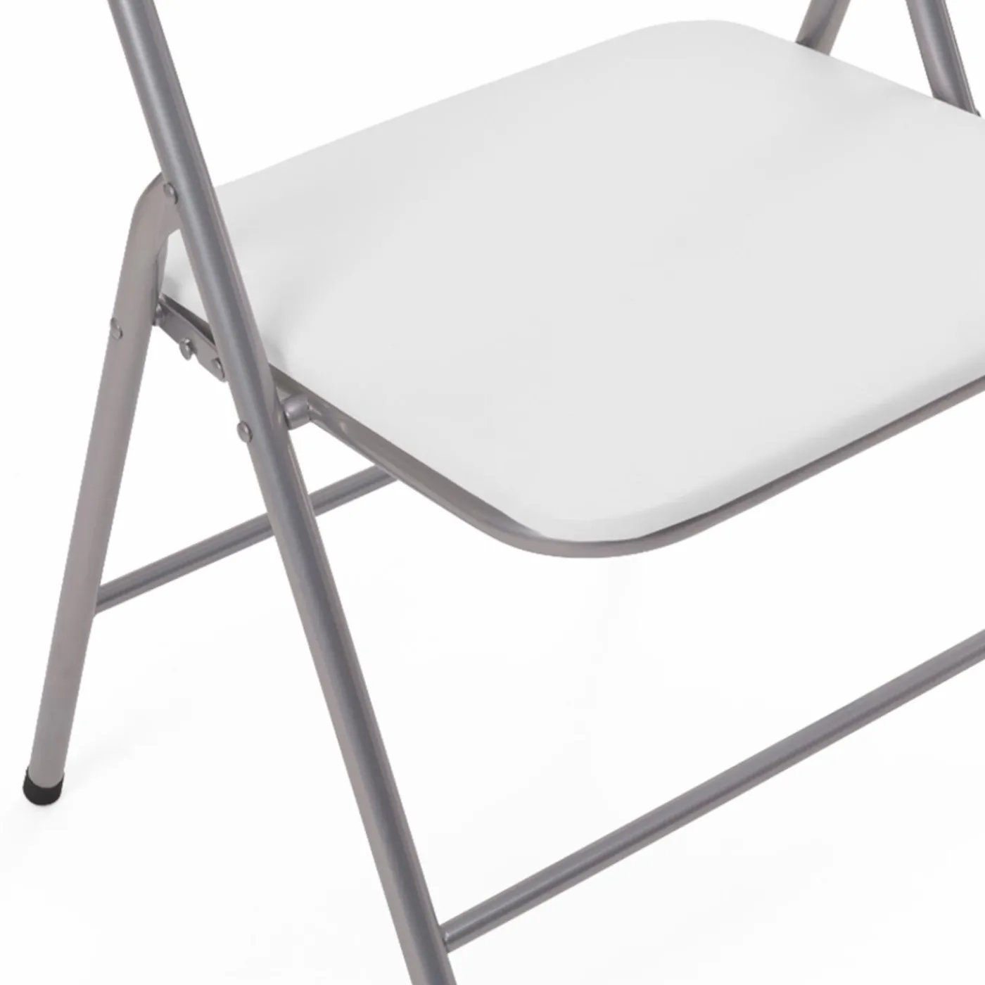 Lot de 6 chaises pliantes blanches d’intérieur