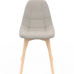 Lot de 6 chaises scandinaves mix color gris foncé x2, terracotta x2, beige x2