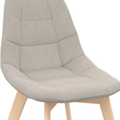 Lot de 6 chaises scandinaves mix color gris foncé x2, terracotta x2, beige x2