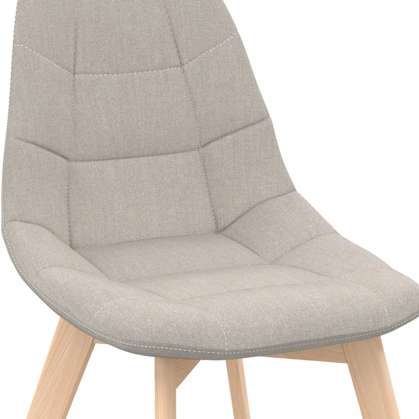 Lot de 6 chaises scandinaves mix color gris foncé x2, terracotta x2, beige x2