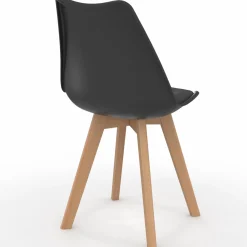 Lot de 6 chaises scandinaves mix color gris foncé, blanc, noir et velours patchworks