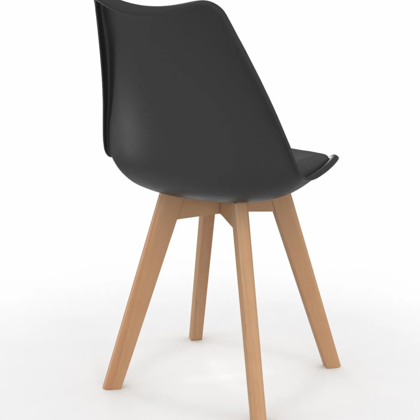 Lot de 6 chaises scandinaves mix color gris foncé, blanc, noir et velours patchworks