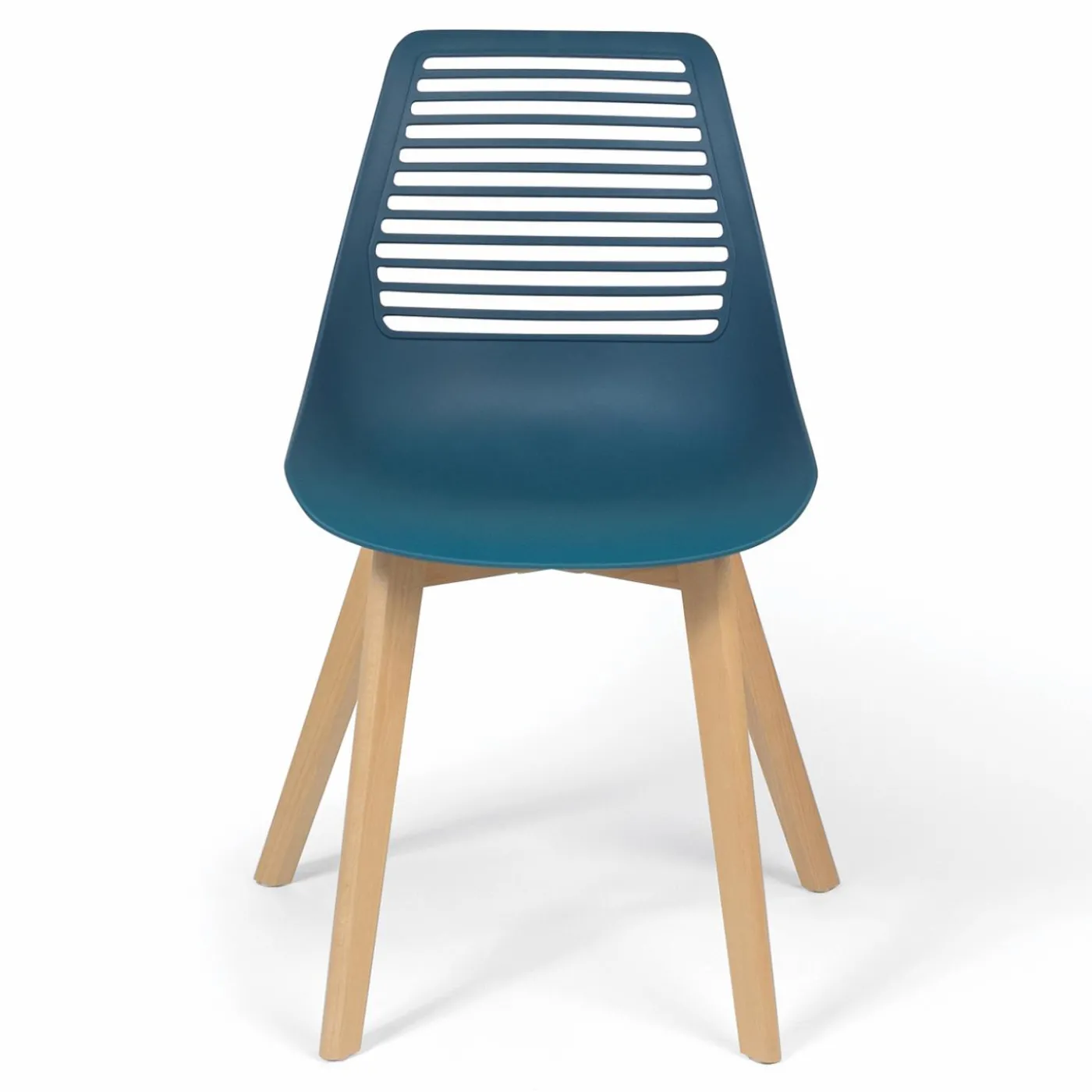 Lot de 6 chaises scandinaves dépareillées dossier ajouré