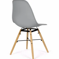 Lot de 6 chaises scandinaves couleur pastel