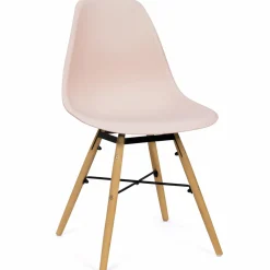 Lot de 6 chaises scandinaves couleur pastel