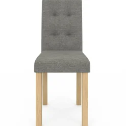 Lot de 6 chaises scandinaves capitonnées grises