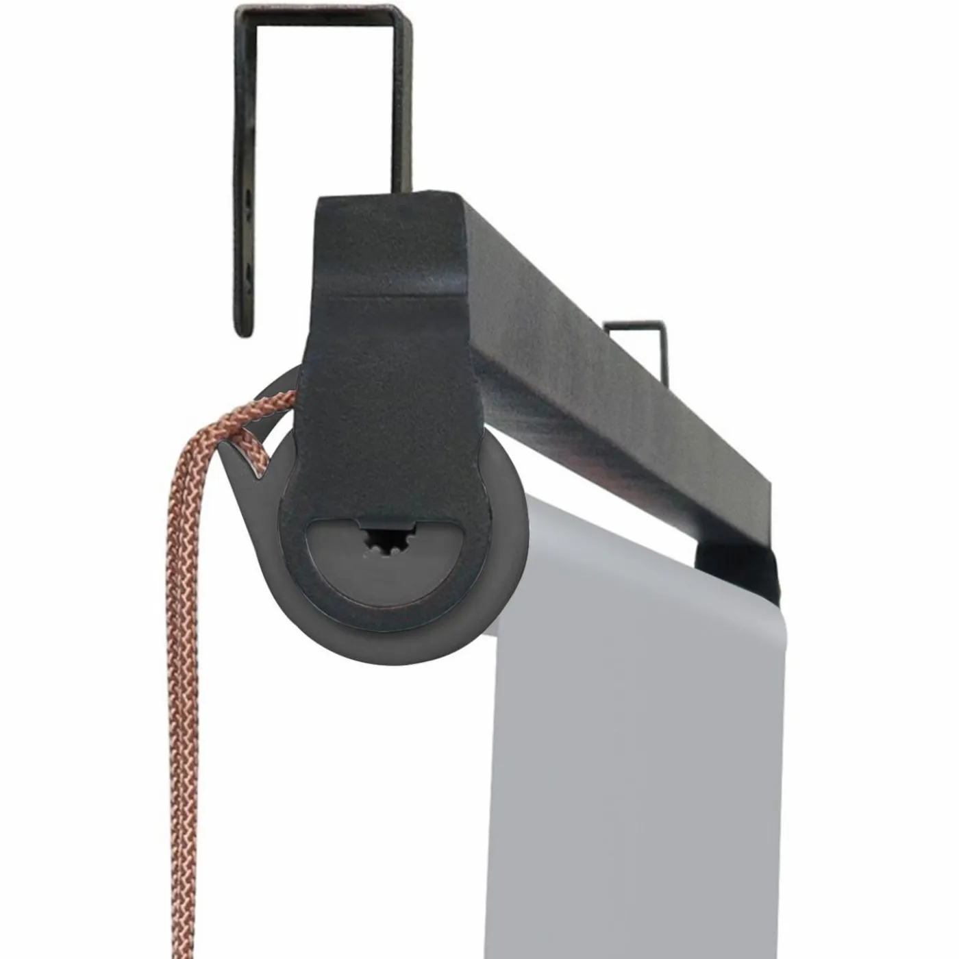 Lot de 3 stores enrouleurs gris clair pour pergola