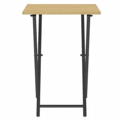Lot de 2 tables d'appoint pliantes bois et métal