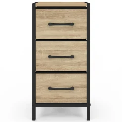Lot de 2 tables de chevet 3 tiroirs