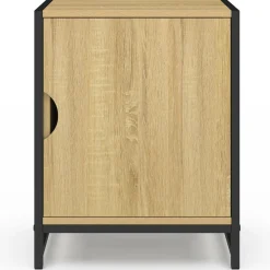 Lot de 2 tables de chevet 1 porte design industriel