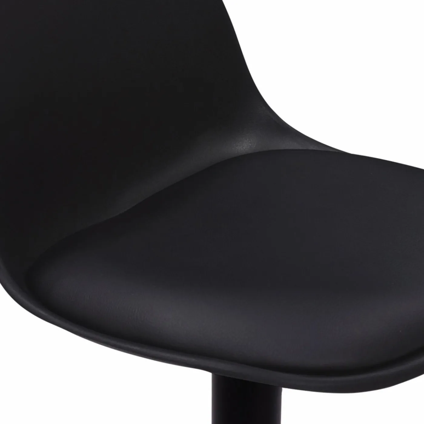 Lot de 2 tabourets de bar noir réglables