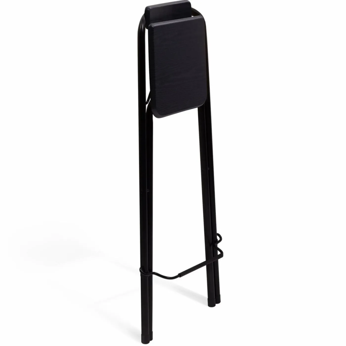 Lot de 4 tabourets hauts pliants noirs