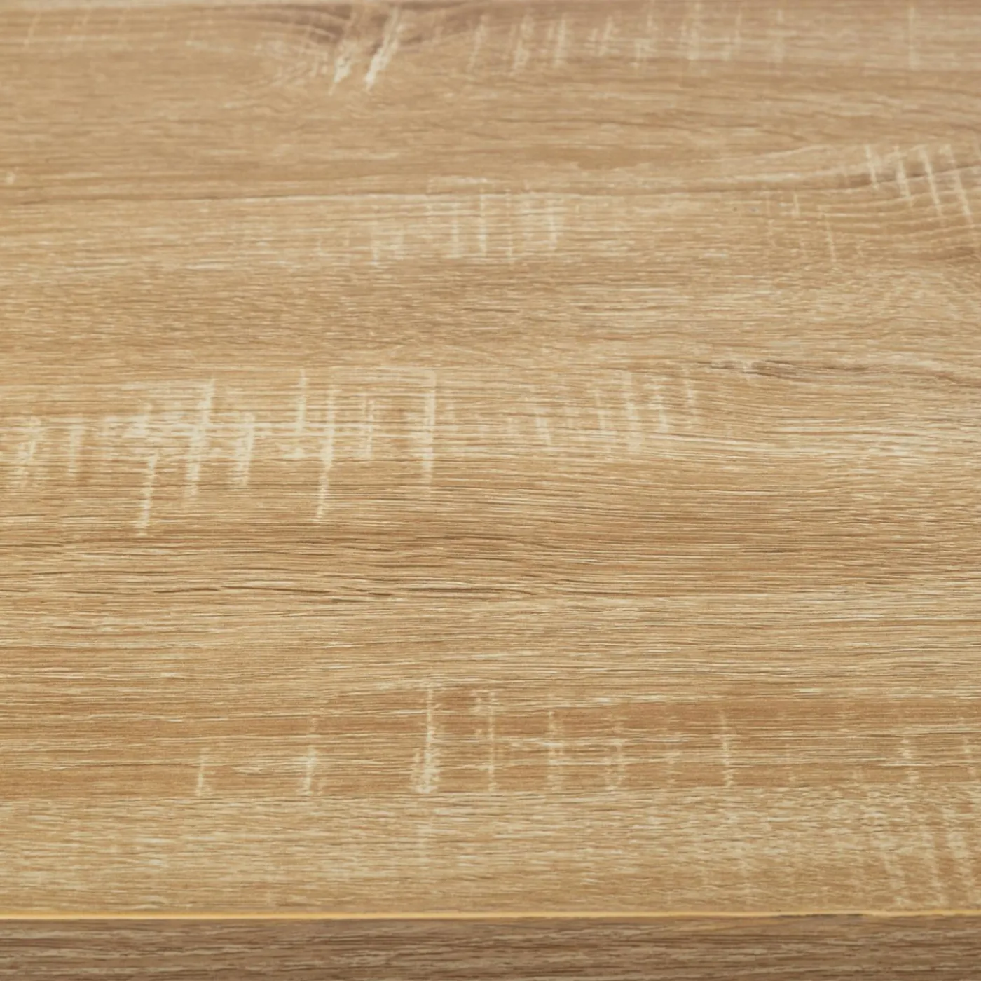 Îlot de cuisine noir et plateau façon hêtre 120 cm