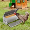 Mangeoire automatique en acier pour poules