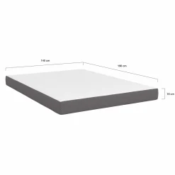 Matelas à mémoire de forme 140x190 épaisseur 16 cm