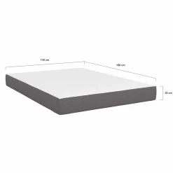 Matelas à mémoire de forme 140x190 épaisseur 20 cm