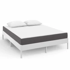 Matelas 160x200 cm à mémoire de forme épaisseur 20 cm blanc et gris