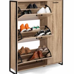 Meuble à chaussures industriel avec 4 portes