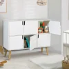 Meuble de rangement 6 cases pour enfant bois blanc