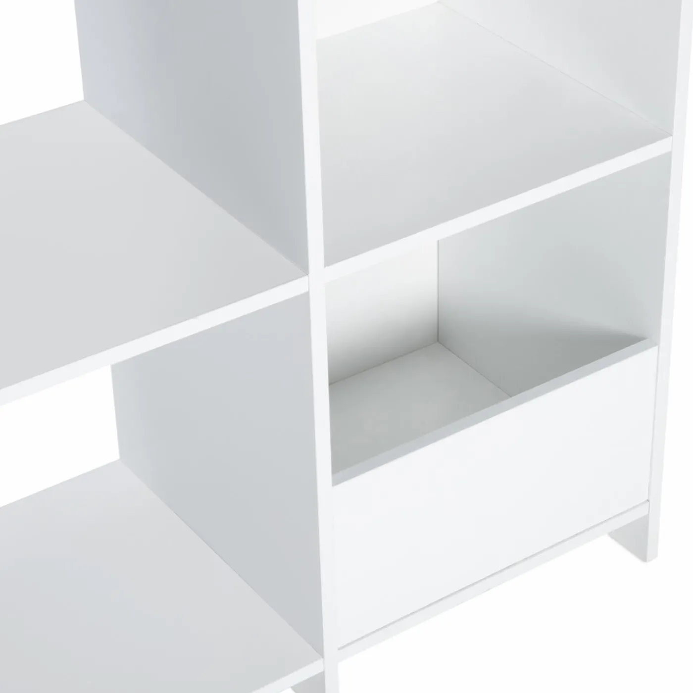 Meuble de rangement blanc pour jouets avec étagère bibliothèque