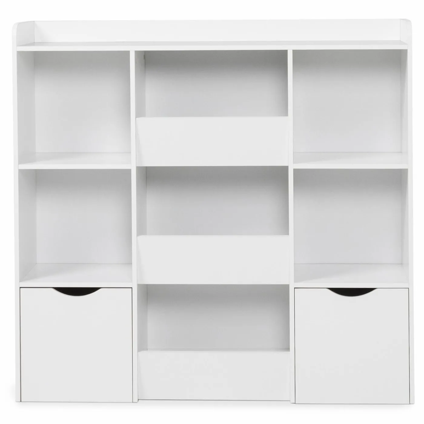 Meuble de rangement blanc pour enfant sur roulettes