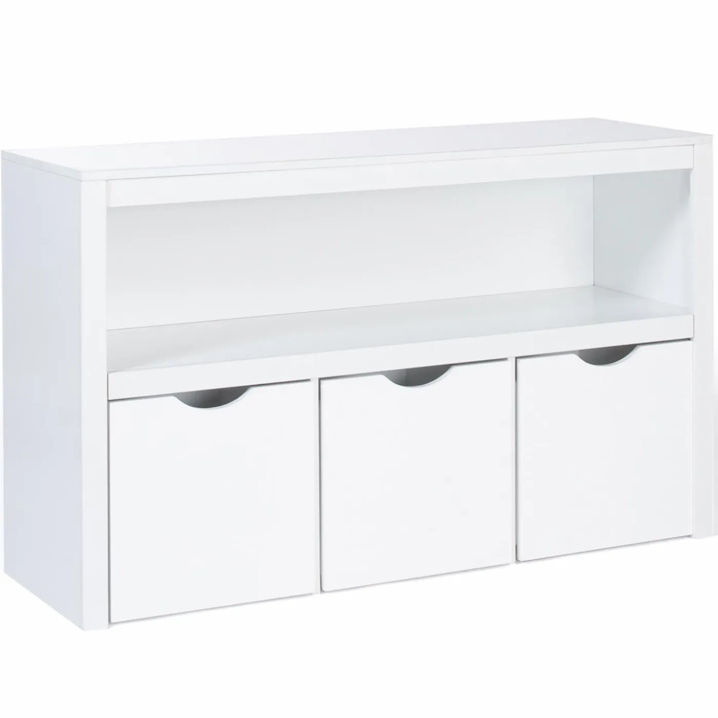 Meuble de rangement pour enfant 3 tiroirs bois blanc