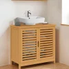 Meuble de salle de bain sous lavabo en bambou