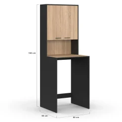Meuble dessus de machine à laver avec placard