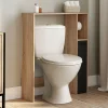 Meuble dessus wc placard hêtre noir