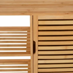 Meuble salle de bain en bambou