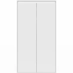 Meuble sous pente blanc avec rangement