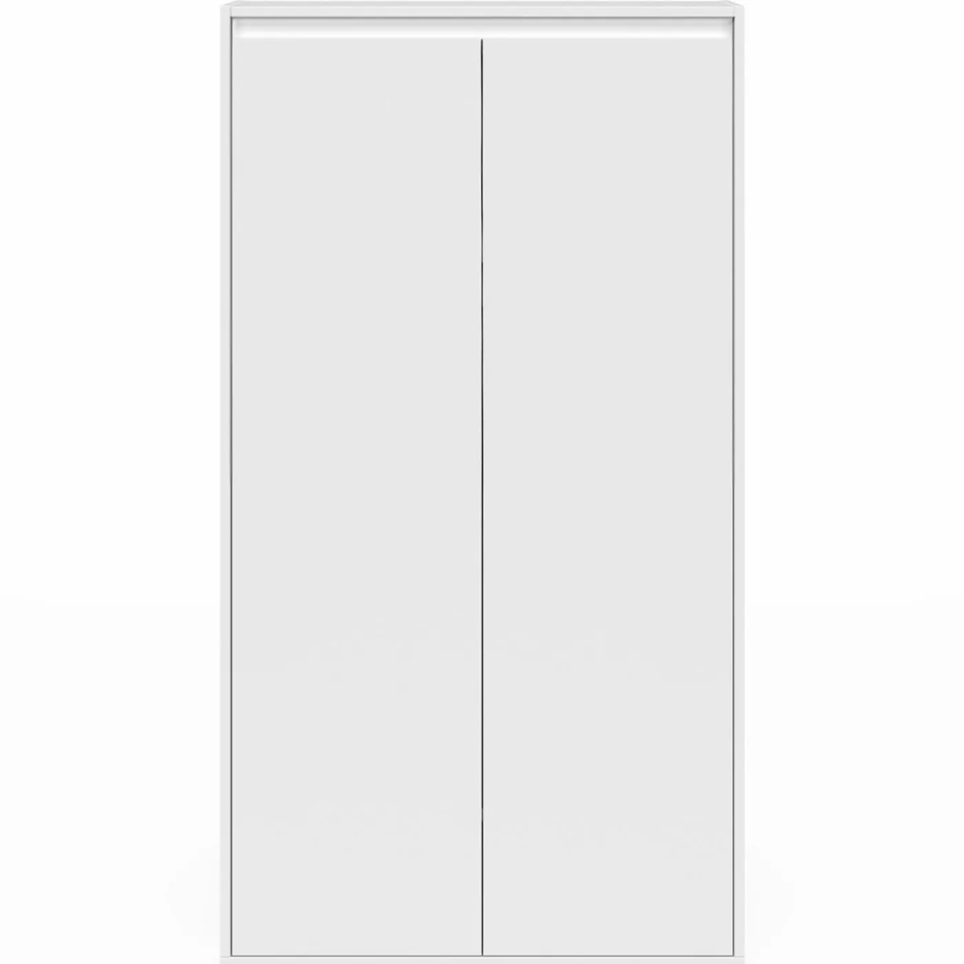 Meuble sous pente blanc avec rangement