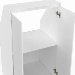 Meuble sous pente blanc avec rangement