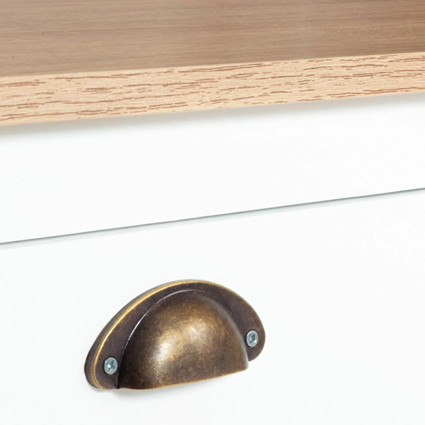 Meuble télé design blanc 2 portes avec étagères