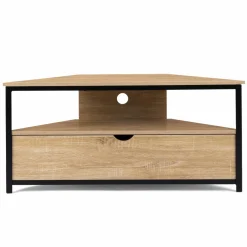 Meuble TV d'angle industriel