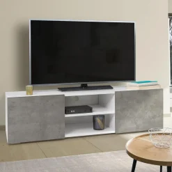 Meuble TV effet béton