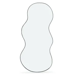 Miroir organique contour noir 45 x 100 cm