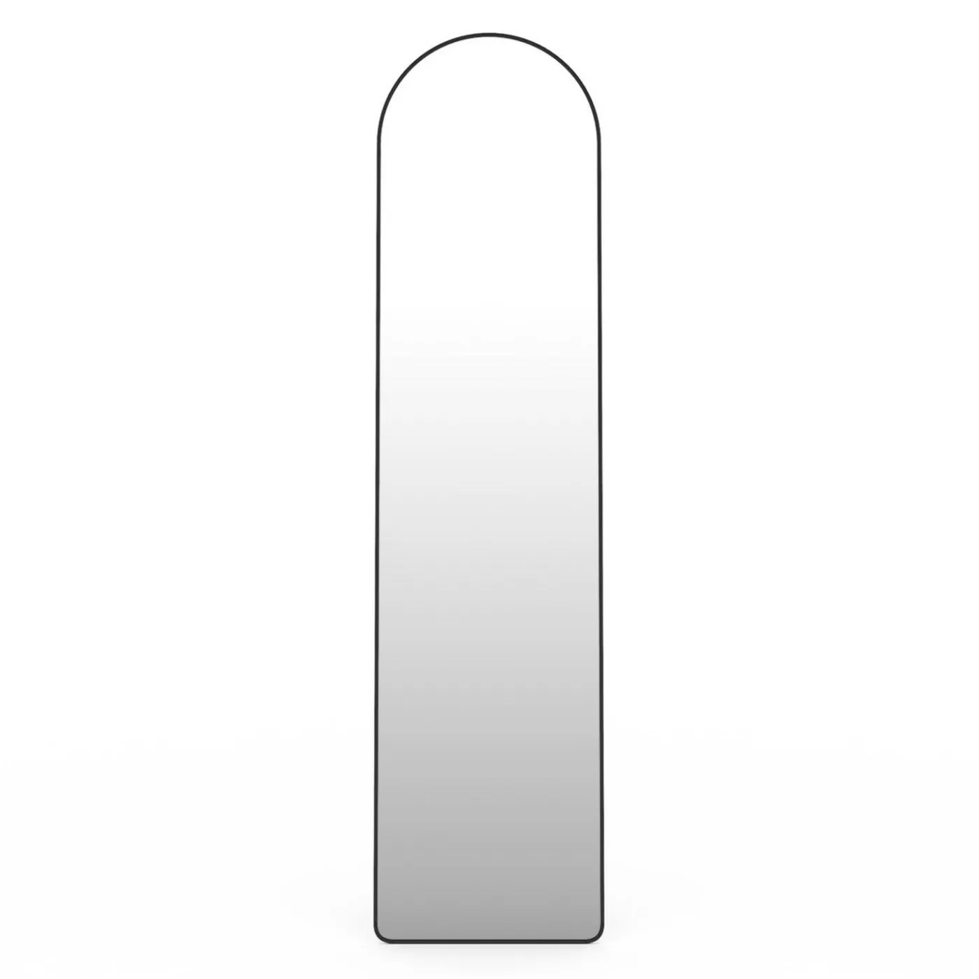 Miroir sur pied contour noir 160 x 40 cm