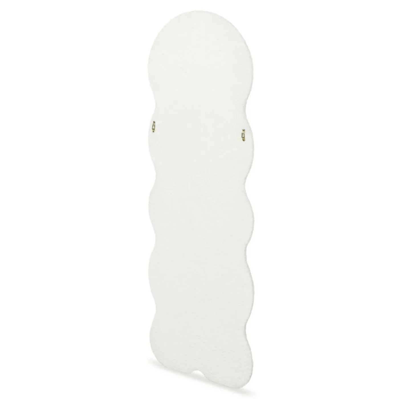 Miroir vague en tissu bouclette crème 150 x 50 cm