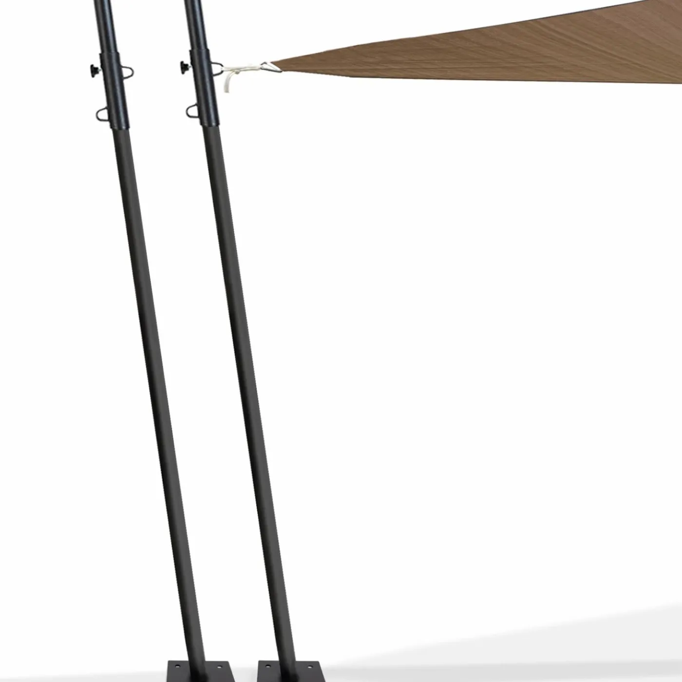 Mâts réglables de fixation pour voile d’ombrage x2
