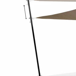 Mâts réglables de fixation pour voile d’ombrage x2