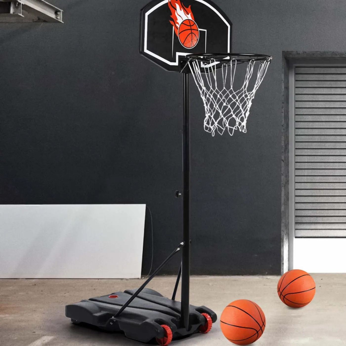 Panier de basket sur pied hauteur réglable