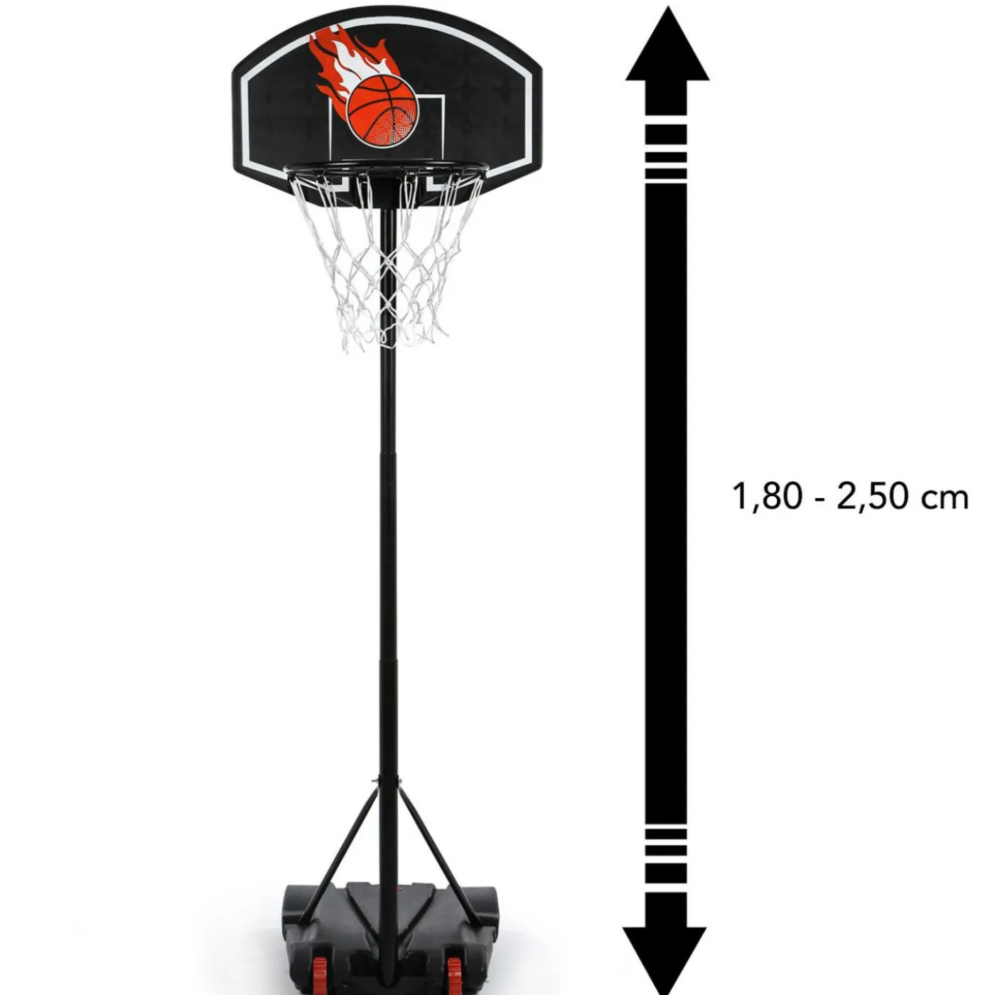 Panier de basket sur pied hauteur réglable