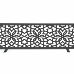 Panneau décoratif extérieur motif azulejo gris 150x50cm