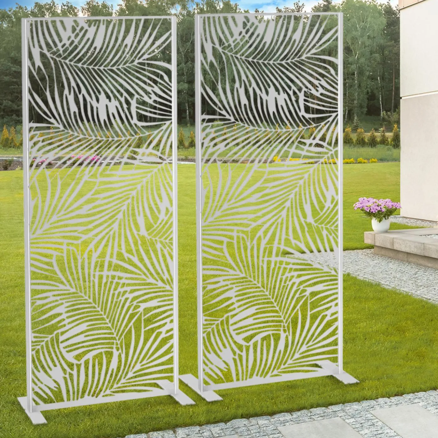 Panneau décoratif universel 150 x 50 CM PALM gris clair